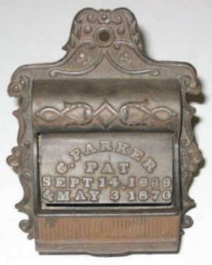 Antique Cast Iron Match Safe Holder, 1890s – Williamsburg Antique Mall